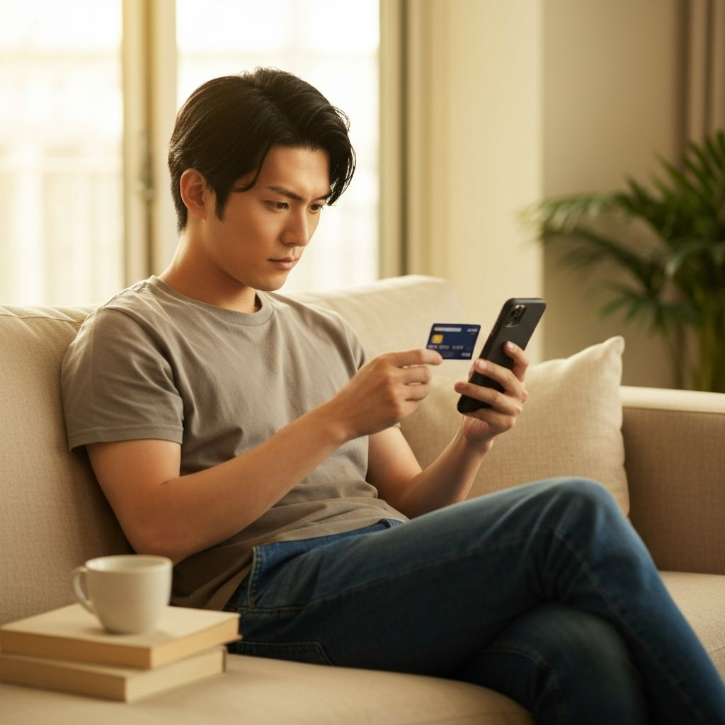 クレジットカードを申し込むシーンのイメージ